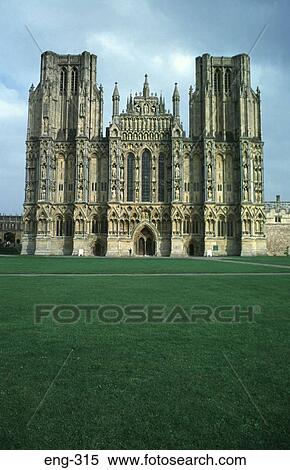 West Front of Wells Cathedral View Large Photo Image Stock Photography - West Front of Wells Cathedral. Fotosearch