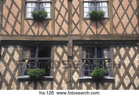 Wooden Framed House France View Large Photo Image Stock Photograph - Wooden Framed House France. Fotosearch