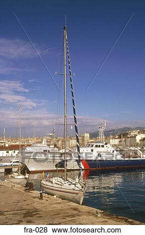 Yachts in Harbour Vieux Port Marseille France View Large Photo Image Stock Photo - Yachts in Harbour Vieux Port Marseille France. Fotosearch
