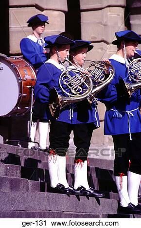 Young Horn Players on Steps Rothenburg Germany View Large Photo Image Stock Image - Young Horn Players on Steps Rothenburg Germany. Fotosearch