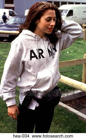 Picture - Young Woman in Tracksuit. Fotosearch