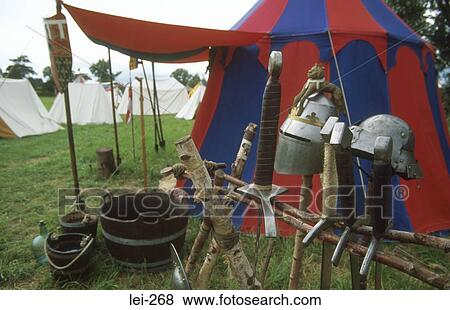 Army Camp Tewkesbury Medieval Festival UK View Large Photo Image Stock Photo - Army Camp Tewkesbury Medieval Festival UK. Fotosearch