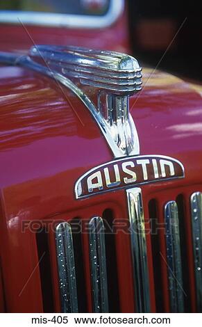 Badge on Old Austin Car UK View Large Photo Image Stock Photography - Badge on Old Austin Car UK. Fotosearch