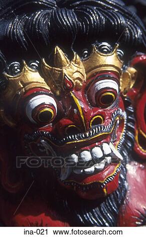 Barong Mask Petitenget Temple Seminyak Bali View Large Photo Image Stock Image - Barong Mask Petitenget Temple Seminyak Bali. Fotosearch