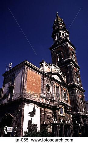 Stock Photography - Baroque Church Naples Italy Europe. Fotosearch