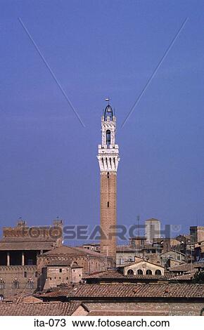 Bell Tower above Roofs of Siena Italy Europe View Large Photo Image Stock Image - Bell Tower above Roofs of Siena Italy Europe. Fotosearch