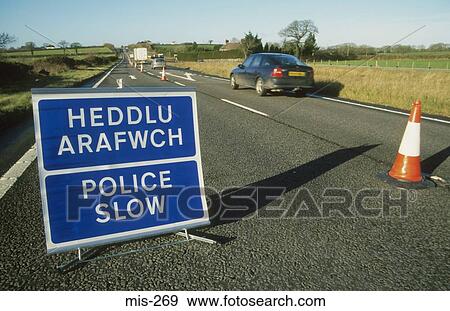 Bilingual Road Sign Wales UK View Large Photo Image Stock Photo - Bilingual Road Sign Wales UK. Fotosearch