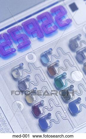 Stock Image - Biochemical Regent Slide UK. Fotosearch