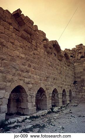 Blind Arcade on Wall Karak Crusader Castle Jordan View Large Photo Image Stock Photo - Blind Arcade on Wall Karak Crusader Castle Jordan. Fotosearch