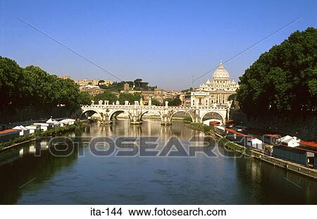 Picture - Bridges the Tiber Rome Italy. Fotosearch