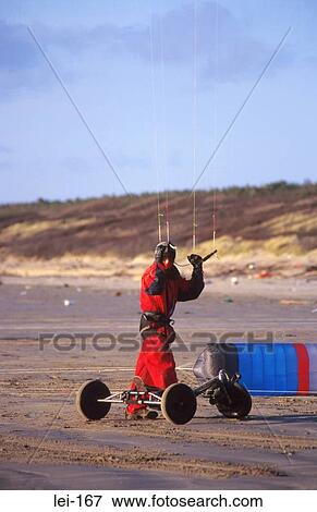 Buggy Driver Controling Kite View Large Photo Image Stock Photo - Buggy Driver Controling Kite. Fotosearch