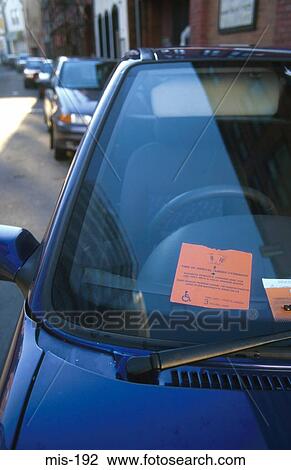 Car Showing Disabled Parking Permit View Large Photo Image Stock Image - Car Showing Disabled Parking Permit. Fotosearch
