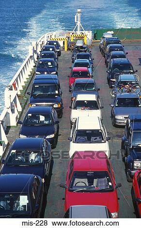 Cars on Deck of Ferry View Large Photo Image Stock Photo - Cars on Deck of Ferry. Fotosearch