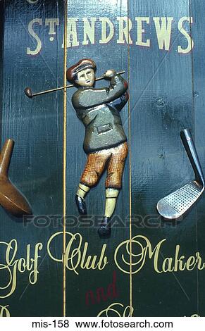 Carved Figure of Golfer View Large Photo Image Stock Photo - Carved Figure of Golfer. Fotosearch