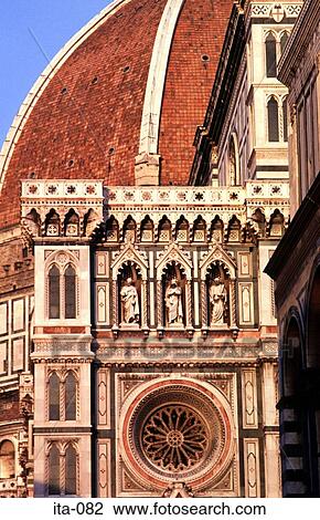 Cathedral Dome and Rose Window Florence Italy View Large Photo Image Stock Image - Cathedral Dome and Rose Window Florence Italy. Fotosearch