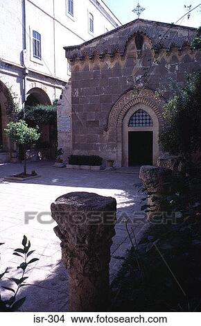 Chapel at 2nd Station of the Cross Jerusalem Israel View Large Photo Image Picture - Chapel at 2nd Station of the Cross Jerusalem Israel. Fotosearch