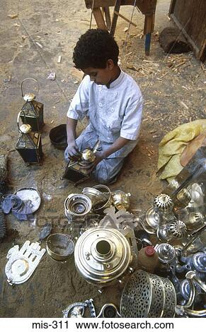 Stock Image - Child Labour Morocco. Fotosearch