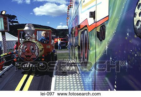 Child on Fairground Train Ride View Large Photo Image Stock Photo - Child on Fairground Train Ride. Fotosearch