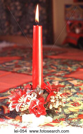 Christmas Candle Decoration View Large Photo Image Picture - Christmas Candle Decoration. Fotosearch