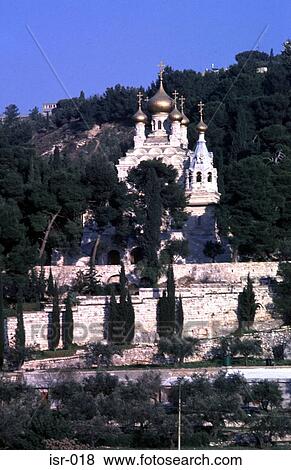 Church of Mary Magdalene Gethsemane Jerusalem Israel View Large Photo Image Stock Photo - Church of Mary Magdalene Gethsemane Jerusalem Israel. Fotosearch