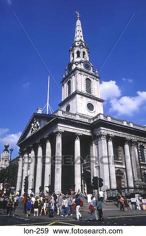 Stock Photo - Church of St Martin-in-the-Fields London UK. Fotosearch