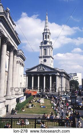 Church of St Martin-in-the-Fields London UK View Large Photo Image Stock Photo - Church of St Martin-in-the-Fields London UK. Fotosearch