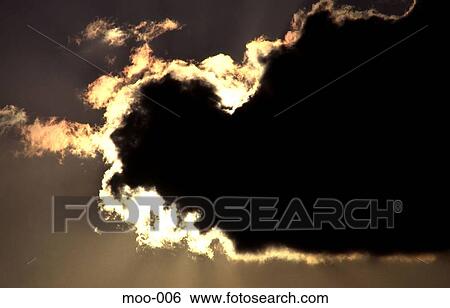 Stock Photograph - Cloud Backlit by Sun. Fotosearch