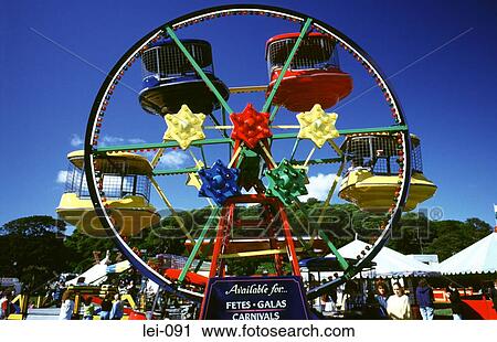 Coloured Ferris Wheel at Fun Fair View Large Photo Image Stock Image - Coloured Ferris Wheel at Fun Fair. Fotosearch
