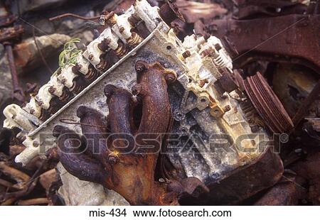 Corroding Engine Exhaust Manifold View Large Photo Image Picture - Corroding Engine Exhaust Manifold. Fotosearch