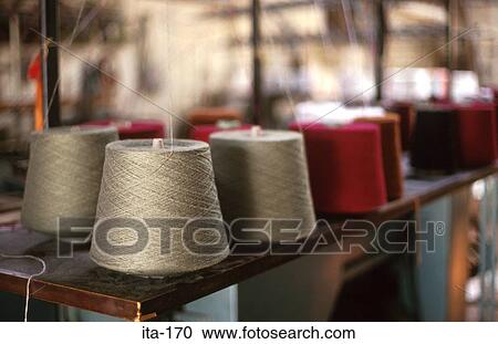 Cotton Reels in Italian Factory View Large Photo Image Stock Image - Cotton Reels in Italian Factory. Fotosearch