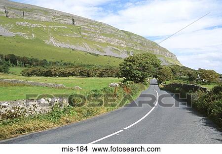Picture - Country Lane in Rural Ireland. Fotosearch