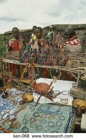 Craft Stall Masai Mara National Reserve Kenya View Large Photo Image Stock Photo - Craft Stall Masai Mara National Reserve Kenya. Fotosearch