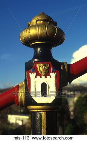 Crest on Railing Post View Large Photo Image Stock Image - Crest on Railing Post. Fotosearch