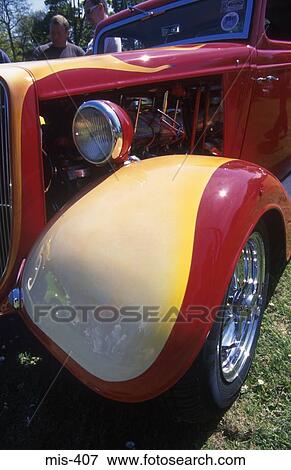 Customised Classic Car UK View Large Photo Image Stock Photo - Customised Classic Car UK. Fotosearch