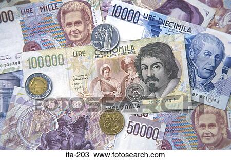 Display of Italian Currency View Large Photo Image Stock Image - Display of Italian Currency. Fotosearch