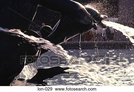 Dolphin Fountains in Trafalgar Square London UK View Large Photo Image Stock Photo - Dolphin Fountains in Trafalgar Square London UK. Fotosearch