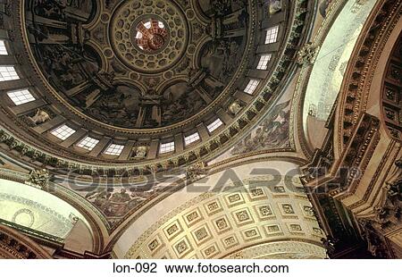 Dome Ceiling Of St Pauls Cathedral London England View Large Photo Image Stock Image - Dome Ceiling Of St Pauls Cathedral London England. Fotosearch