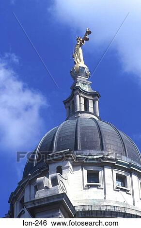 Dome of the Old Bailey London UK View Large Photo Image Stock Photograph - Dome of the Old Bailey London UK. Fotosearch