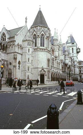 Facade of Royal Courts of Justice London UK View Large Photo Image Stock Photo - Facade of Royal Courts of Justice London UK. Fotosearch