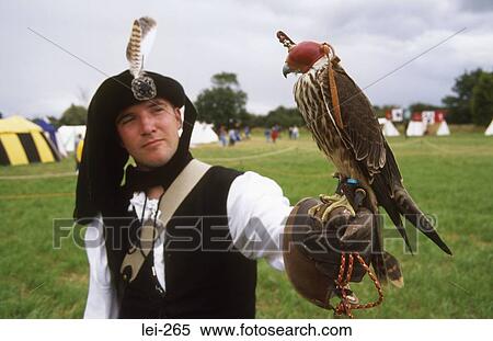 Falcon and Handler Tewkesbury Medieval Festival UK View Large Photo Image Stock Photography - Falcon and Handler Tewkesbury Medieval Festival UK. Fotosearch