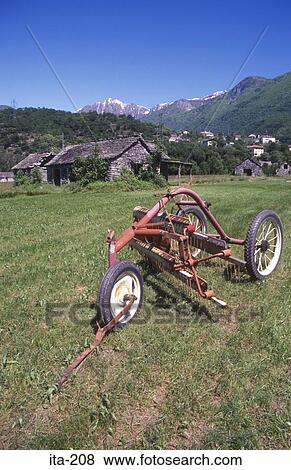 Farm Equipment Montecrestese Italy View Large Photo Image Stock Photo - Farm Equipment Montecrestese Italy. Fotosearch