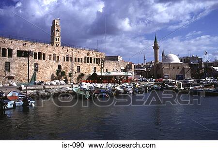 Fishing Boats and Mosque Akko Harbour Israel View Large Photo Image Stock Image - Fishing Boats and Mosque Akko Harbour Israel. Fotosearch