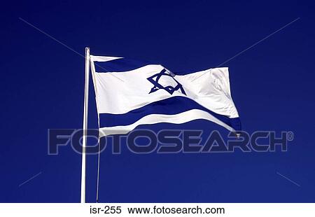 Flag of Israel against Blue Sky Israel View Large Photo Image Stock Photography - Flag of Israel against Blue Sky Israel. Fotosearch