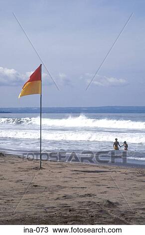 Flag on Kuta Beach Bali View Large Photo Image Stock Image - Flag on Kuta Beach Bali. Fotosearch