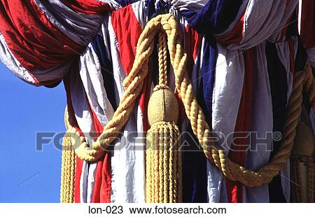 Stock Image - Flags and Tassels London UK. Fotosearch