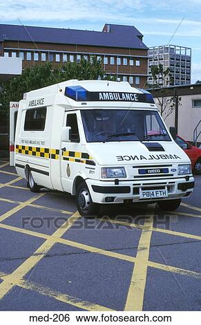 Front View of Ambulance View Large Photo Image Stock Photograph - Front View of Ambulance. Fotosearch