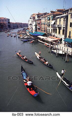 Grand Canal with Gondolas Venice Italy Europe View Large Photo Image Stock Image - Grand Canal with Gondolas Venice Italy Europe. Fotosearch