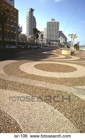 Gravel Swirl Patterns in Pavement Tel Aviv Israel View Large Photo Image Stock Photograph - Gravel Swirl Patterns in Pavement Tel Aviv Israel. Fotosearch