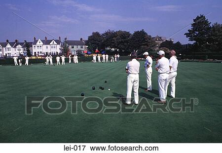 Group of Men Bowling UK View Large Photo Image Stock Photo - Group of Men Bowling UK. Fotosearch