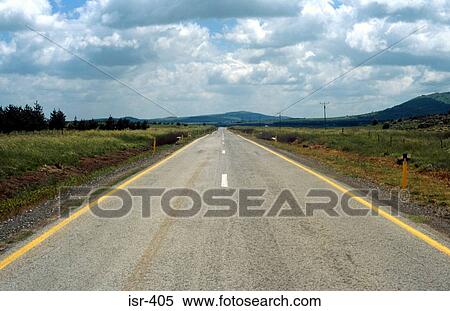 Highway Stretching to Horizon Israel View Large Photo Image Stock Photography - Highway Stretching to Horizon Israel. Fotosearch